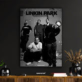 Linkin Park Iconic Band Photo Black & White Poster